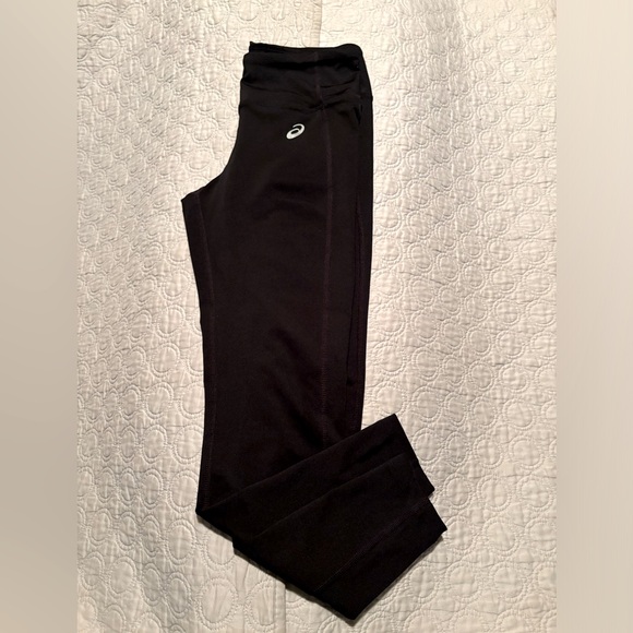 Small ASICS Black Leggings - Picture 1 of 3